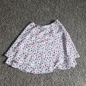 Vintage Rose Print Skirt